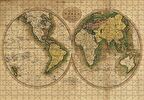 Cakapuzzle  1800lerin Sonu Dünya Haritası Puzzle Yapboz MDF Ahşap