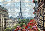 Cakapuzzle  Balkondan Paris Eyfel Manzarası Artwork Puzzle Yapboz MDF Ahşap