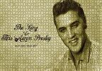 Cakapuzzle  Kral Elvis Aaron Presley Sepya Portre Puzzle Yapboz MDF Ahşap