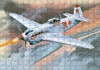Cakapuzzle  Yak-9K Uçak Boyama Puzzle Yapboz MDF Ahşap