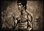 Cakapuzzle  Bruce Lee Kungfu Teknikleri Puzzle Yapboz MDF Ahşap