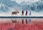 Cakapuzzle  Buzlar Kraliçesi Ve Arkadaşları Animasyon Puzzle Yapboz MDF Ahşap
