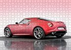 Cakapuzzle  Alfa Romeo 4C Concept Arabası Görseli Puzzle Yapboz MDF Ahşap