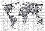 Cakapuzzle Halklardan Oluşan Dünya Haritası Puzzle Yapboz MDF Ahşap