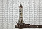 Cakapuzzle Deniz Feneri ve Sisli Deniz Puzzle Yapboz MDF Ahşap
