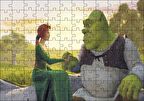 Cakapuzzle Shrek ve Fiona Prens Puzzle Yapboz MDF Ahşap
