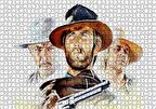 Cakapuzzle Sinema Afişi 1965 Adam Film Clint Eastwood Puzzle Yapboz MDF Ahşap