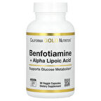 California Gold Nutrition, Benfotiamine + Alpha Lipoic Acid, 90 Vegetarian Capsules