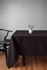 Keten Dokulu Füme Masa Örtüsü Zengin Renk Seçenekli