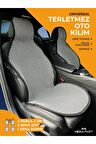 Meka Part Oto Koltuk Koruyucu Kılıf 5 Parça Universal Füme-Beyaz 2+3 %100 Pamuk