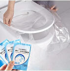 50 Adet Tek Kullanımlık Klozet Örtüsü Klozet Poşeti Klozet Kapak Örtüsü