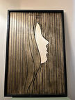 Cıgıl Wood Woman Face Ahşap Bohem Tablo 62 x 41