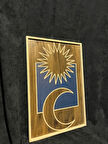 Cıgıl Wood Sun And Moon Ahşap Bohem Tablo 62 x 41