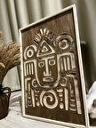 Cıgıl Wood Aztec Ahşap Bohem Tablo 62 x 41
