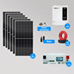 CKS ENERJI 6.2 kW Lityum Akülü Hazır Solar Paket Kolay Kurulum(ORTA PAKET)