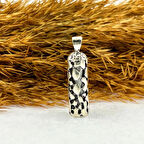 925 AYAR GÜMÜŞ PARÇALI DESEN CEVŞEN KOLYE