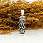 925 AYAR GÜMÜŞ SU DAMLA TASARIMLI CEVŞEN KOLYE