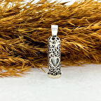 Kalpli Tasarım 925 Ayar Gümüş Cevşen Kolye