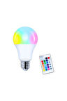 Rgb Çok Renkli E27 Led Ampul Kumandalı