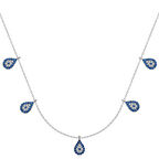 925 Ayar Gümüş Nazarlı Şans Kadın Gümüş Kolye