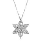 925 Ayar Gümüş Nergiz Çiçeği Kadın Gümüş Kolye