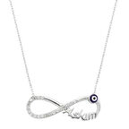 925 Ayar Gümüş Aşkım Sonsuzluk Kadın Gümüş Kolye