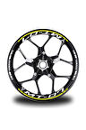 Koyu Sarı Yamaha Fz6r Takım Jant Sticker Etiket
