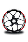 Cfmoto 450sr Jant Sticker Iç Dış Yazılı Kırmızı
