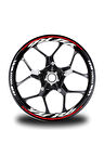 Kırmızı Yamaha R6 Jant Sticker Etiket