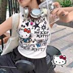 Ekru Join Us Hello Kitty Kolsuz Crop