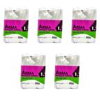 Naksan Arma Şeffaf Naylon 4 lük 28x45 Cm. Bakkaliye Poşeti Torbası - 1 Kg. - Ort. 115 Adet - 5 Paket 