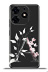 Tecno Spark 10 Pro Esnek Silikon Kamera Koruma Kişiye Özel Harfler Flora - A Harfi