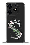 Tecno Spark 10 Pro Esnek Silikon Kamera Koruma Kişiye Özel Harfler Flora - S Harfi