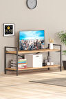 Atlantik Çam Rengi 2 Raflı Televizyon Sehpası