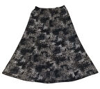 KADIN BÜYÜK BEDEN BELİ LASTİKLİ BALIK ETEK