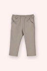 Erkek Çocuk Cepli Örme Pantolon Taş