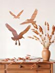 Uçan Kuşlar Ahşap Duvar Dekorasyon