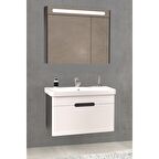 OLIMPIA 80 CM BANYO DOLABI  ANTRASİT / BEYAZ - BOY DOLAP HARİÇ