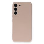 Samsung Galaxy S23 Kılıf Nano İçi Kadife Silikon - Pudra