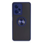 Xiaomi Redmi Note 12 5g Kılıf Montreal Yüzüklü Silikon Kapak - Lacivert