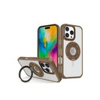 Joko Apple Uyumlu İphone 16 Pro Max Banza Magsafe Standlı Kapak - Kahverengi