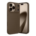 Apple Uyumlu İphone 17 Pro Max Auto Focus Karbon Kapak - Kahverengi