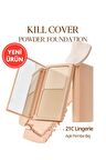 Hafif Yapılı, Pürüzsüz Mat Bitişli Pudra Fondöten CLIO Kill Cover Powder Foundation (21C Lingerie)
