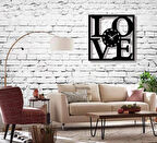 Love Tasarimli Dekoratif Duvar Saat