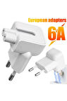 Magsafe Apple Macbook Pro Ipad Iphone Şarj Soket Adaptör Çevirici Priz Ucu Adaptör Başlığı Beyaz