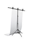 Deyatech 150 X 200 Cm Pvc Beyaz Fon Perde + T-Stand