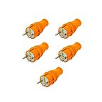 5 Adet Nead 1x16 A Kauçuk Topraklı Fiş Turuncu  4301