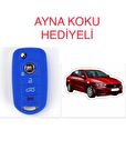 Fiat Egea 500x Silikon Anahtar Koruma Kılıfı + 5 Adet Hediye Koku 2.Resime Bakınız Uyumlu Anahtar Modeline