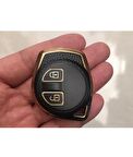 Suzuki ALTO SWİFT BALENO SX4 GRAND VİTARA JİMNY ANAHTAR KORUMA KILIFI SİYAH/GOLD