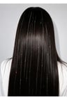Gri Renk Simli Saç Aksesurı/ Saç Işıltısı Yan Postiş Hair Tinsel Shiny Hair
